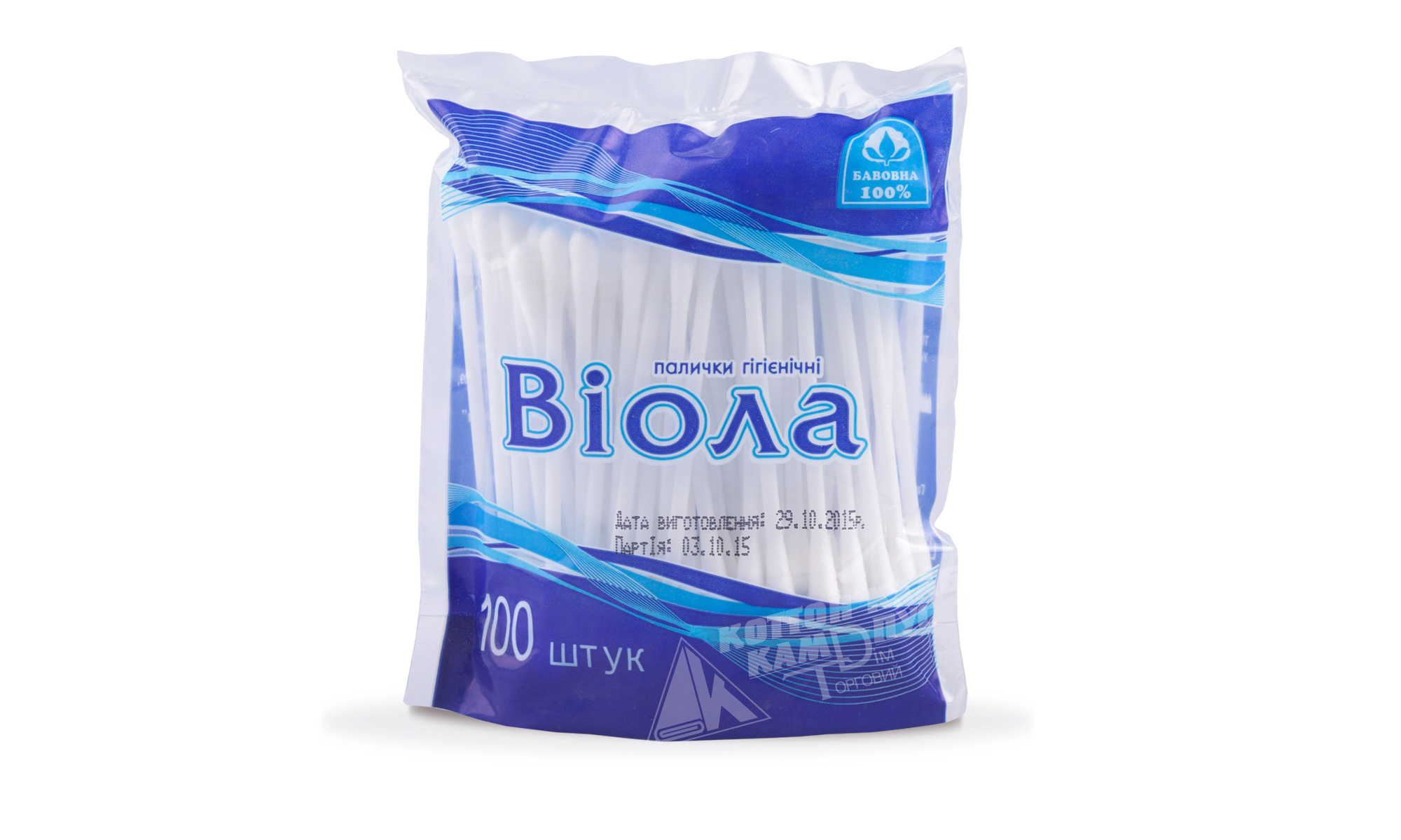 Палички гігієнічні Віола 100 шт. п/е